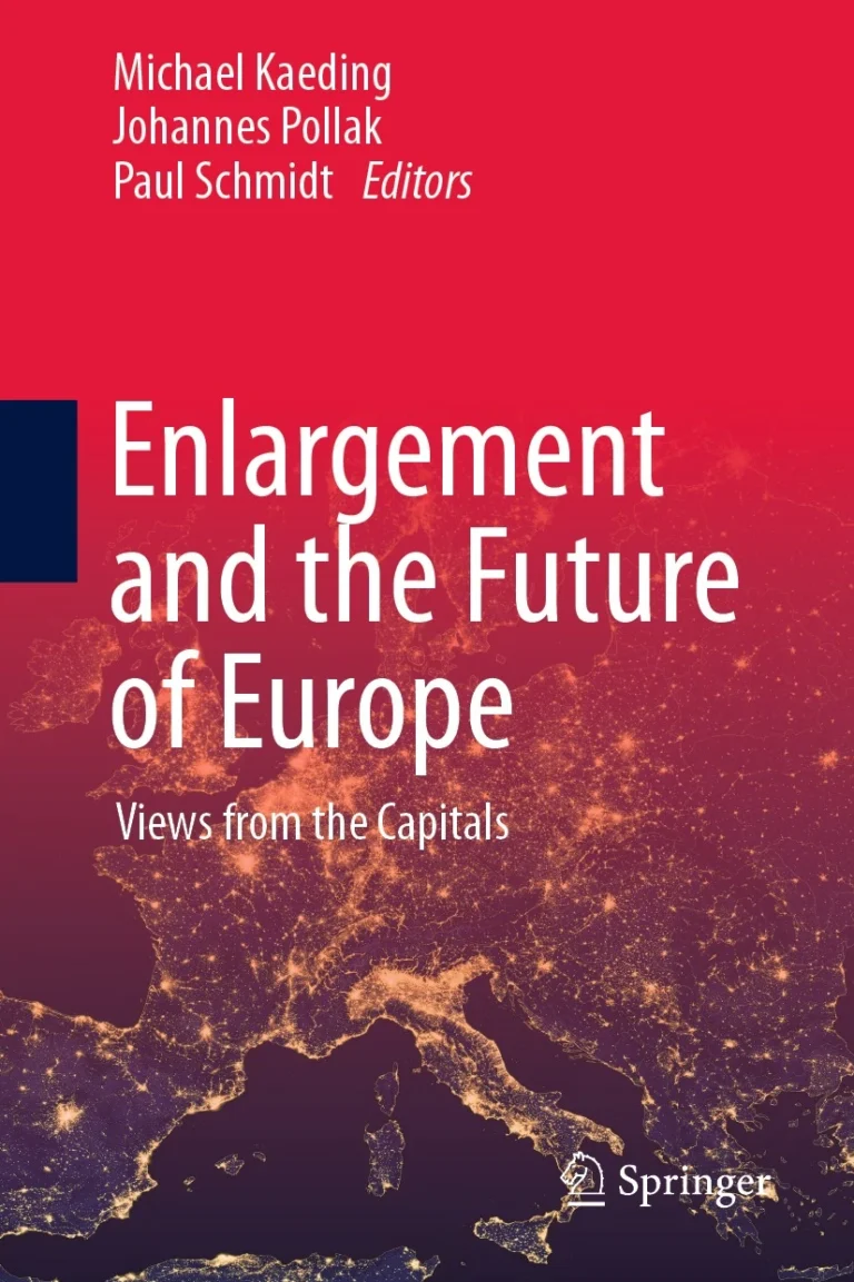 Cover von dem Sammelband mit dem Titel Enlargement and the Future of Europe: Views from the Capitals